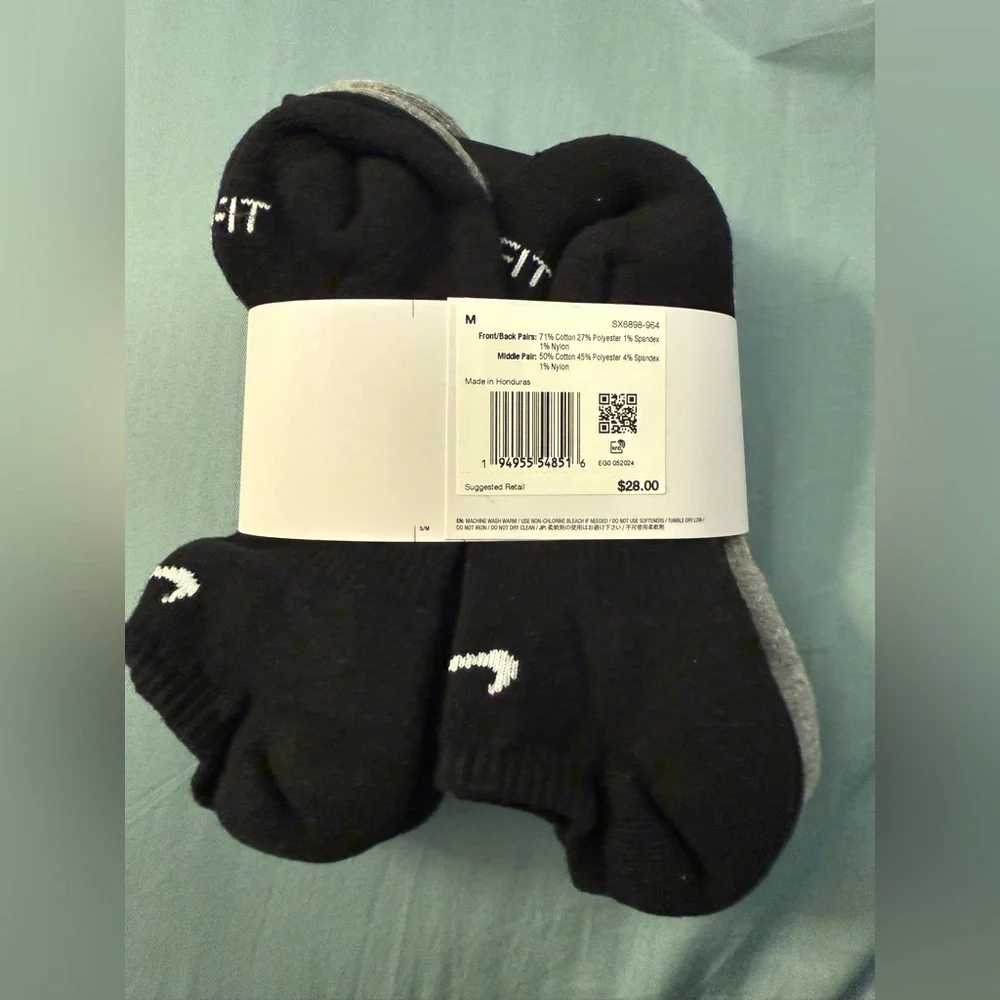 Nike Boys No Show Socks 6-pack| Size: Yth 5Y-7Y